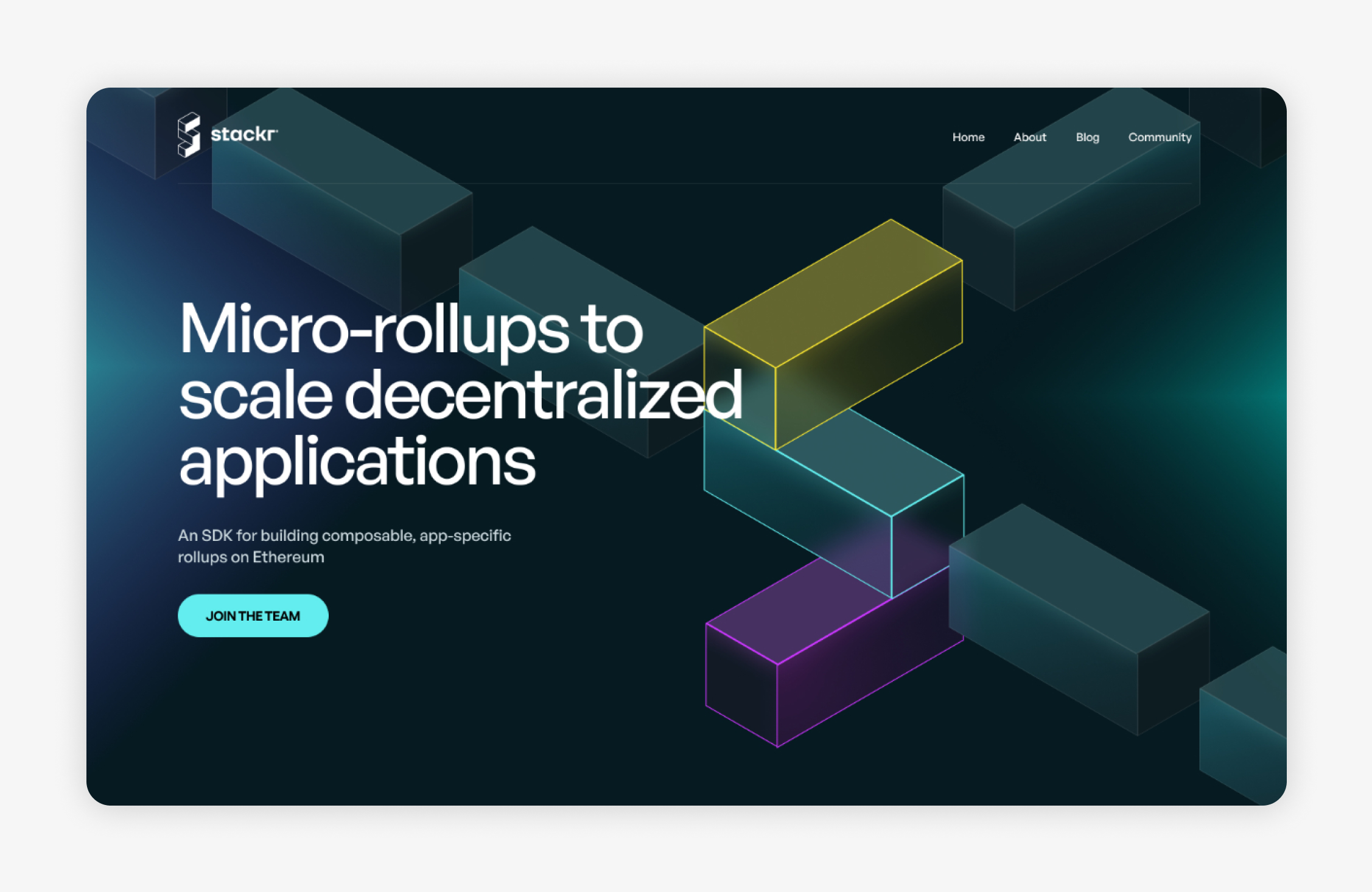 Stackr - Block-Based Visual Identity for Web3 Micro-Rollups